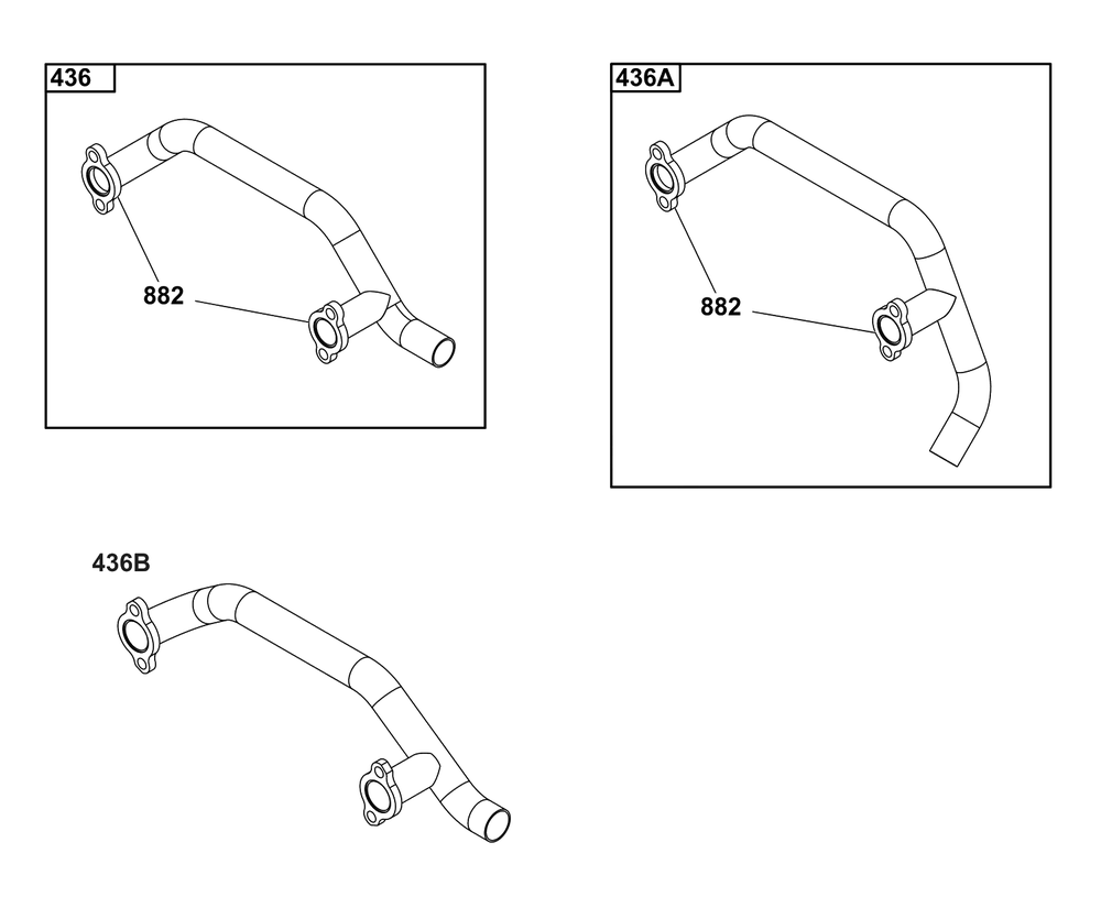Model 29, 30, 35 And 38 Engine Accessories Catalog / Starter Motor Side Outlet Manifolds Diagram and Parts List for 305446-0639-F1  Briggs and Stratton Engine